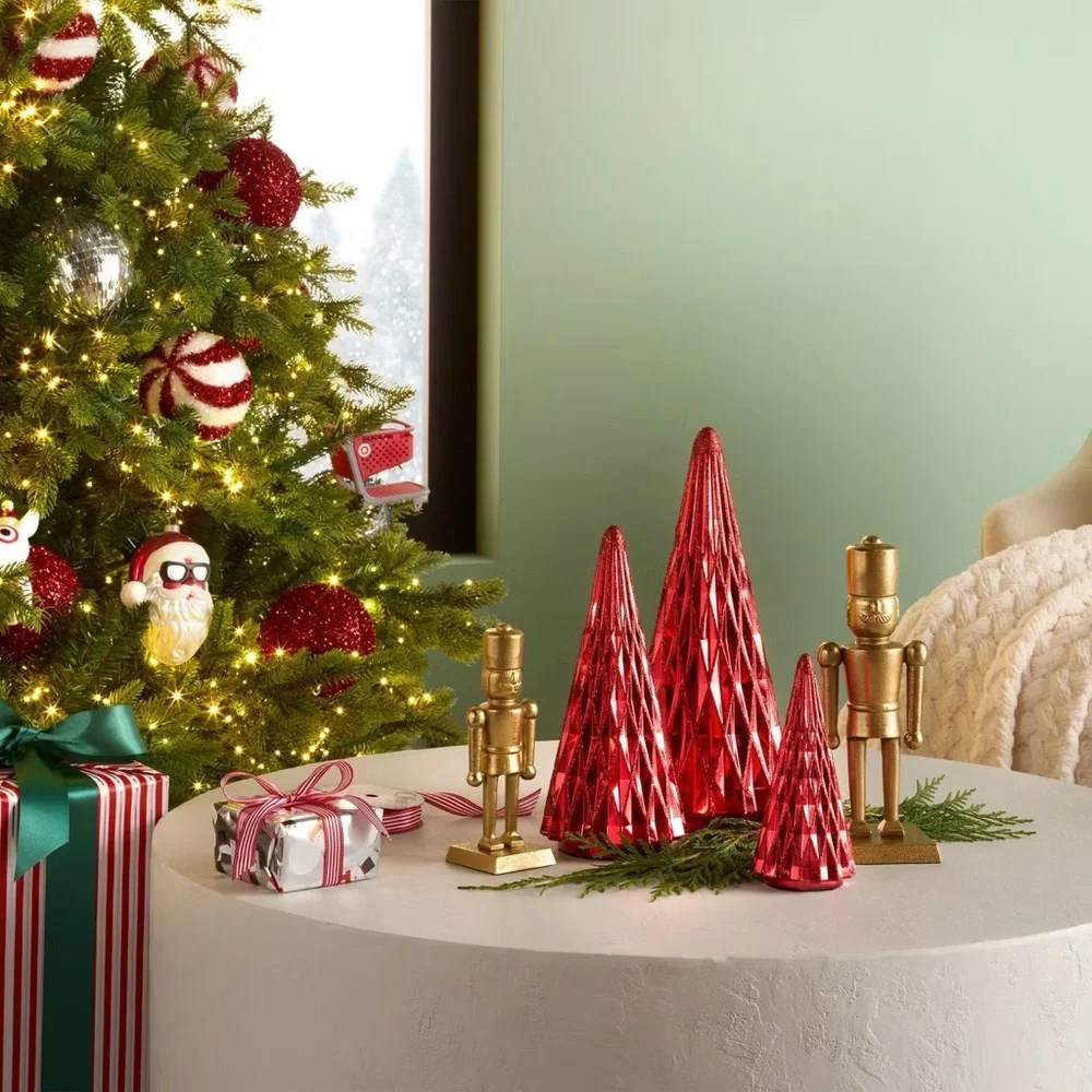 Small Gold Metal Nutcracker Christmas - Threshold 2025